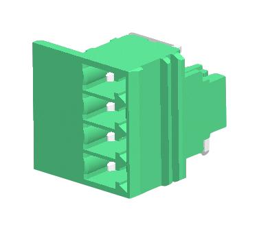 Amphenol Anytek EU0410510000G EU0410510000G Terminal Block R/A Header 4POS TH