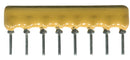 Bourns 4608X-102-182LF Fixed Network Resistor 1.8 Kohm 4600X Series 4 Elements Isolated SIP 8 Pins