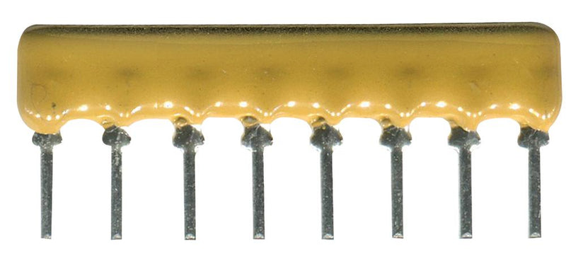 Bourns 4608X-102-182LF Fixed Network Resistor 1.8 Kohm 4600X Series 4 Elements Isolated SIP 8 Pins