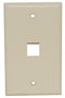 PRO Signal NKS-0313-1 IVORY 1 Port Ivory Wallplate Unloaded 86T2175