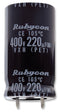 RUBYCON 450VXH220MEFCSN25X35 Electrolytic Capacitor, Snap-in, 220 &micro;F, 450 V, VXH Series, 5000 hours @ 105&deg;C, &plusmn; 20%