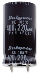 Rubycon 450VXH180MEFCSN25X30 Electrolytic Capacitor 180 &micro;F 450 V VXH Series 5000 Hours @ 105&deg;C &plusmn; 20%