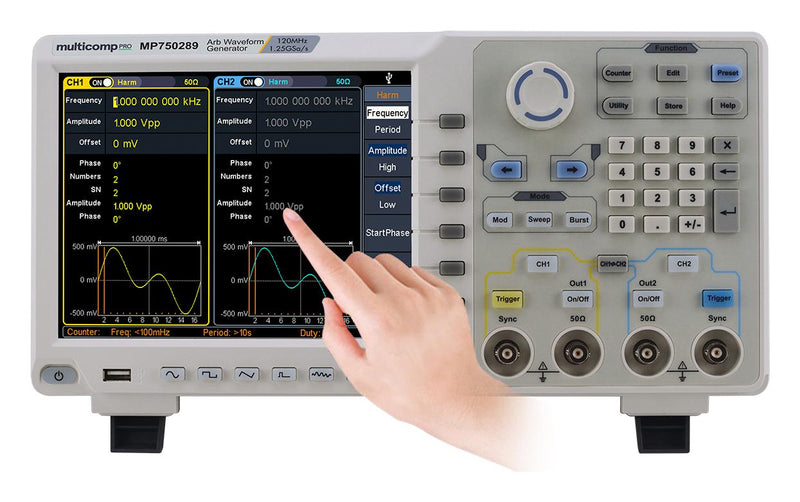 Multicomp PRO MP750289 Waveform Generator 2CH 120MHZ/1.25GSPS