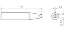 Weller T0050109399 Soldering Tip Chisel 1.5 mm Rtms Smart Micro Series New