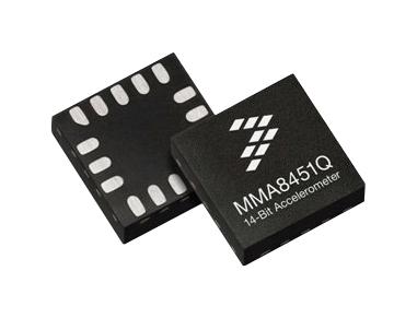 NXP MMA8451QR1 Mems Accelerometer 3-Axis Digital X Y Z &plusmn; 2g 4g 8g 1.95 V 3.6 QFN