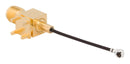 Amphenol RF 095-902-492-200 SMA Right Angle PCB Jack TO AMC Plug ON 1.13MM Cable 200 MM 94AC8443