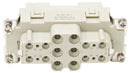 Multicomp PRO MP009604 Heavy Duty Connector Combination 40A/10A MP-HK Inserts Insert 18+PE Contacts 16B Receptacle