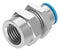 Festo QSSF-1/8-8-B Pneumatic Fitting Push-In Bulkhead G1/8 6 bar 8 mm Brass Qssf