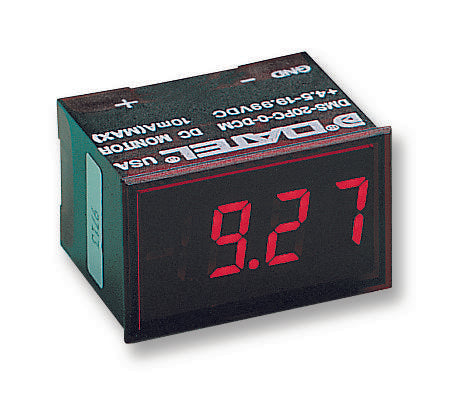 Murata Power Solutions DMS-20PC-2-DCM-C DMS-20PC-2-DCM-C Digital Panel Meter Self Powered LED 3-1/2 Digits DC Voltage 30V to 264V