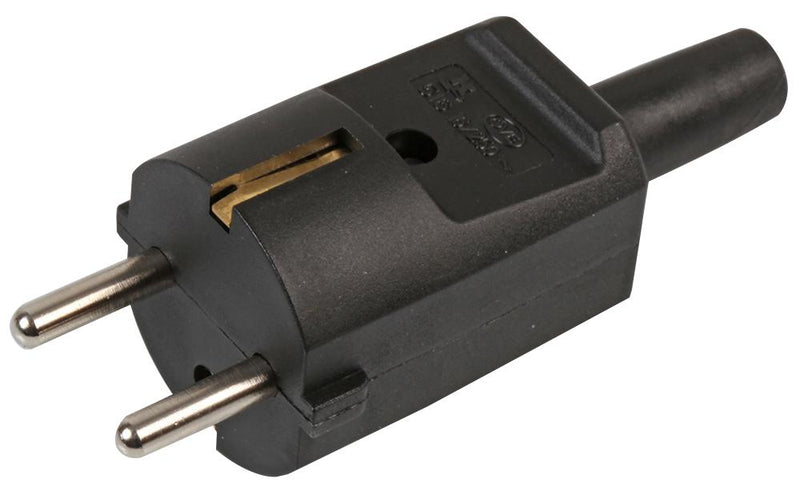 PRO Elec ECS001-SCH ECS001-SCH Power Entry Connector Schuko 16 A Black Nylon (Polyamide) Body 250 V