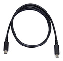 MULTICOMP MC000996 USB Cable, USB Type C Plug, USB Type C Plug, 150 mm, 5.9 ", USB 3.1, Black