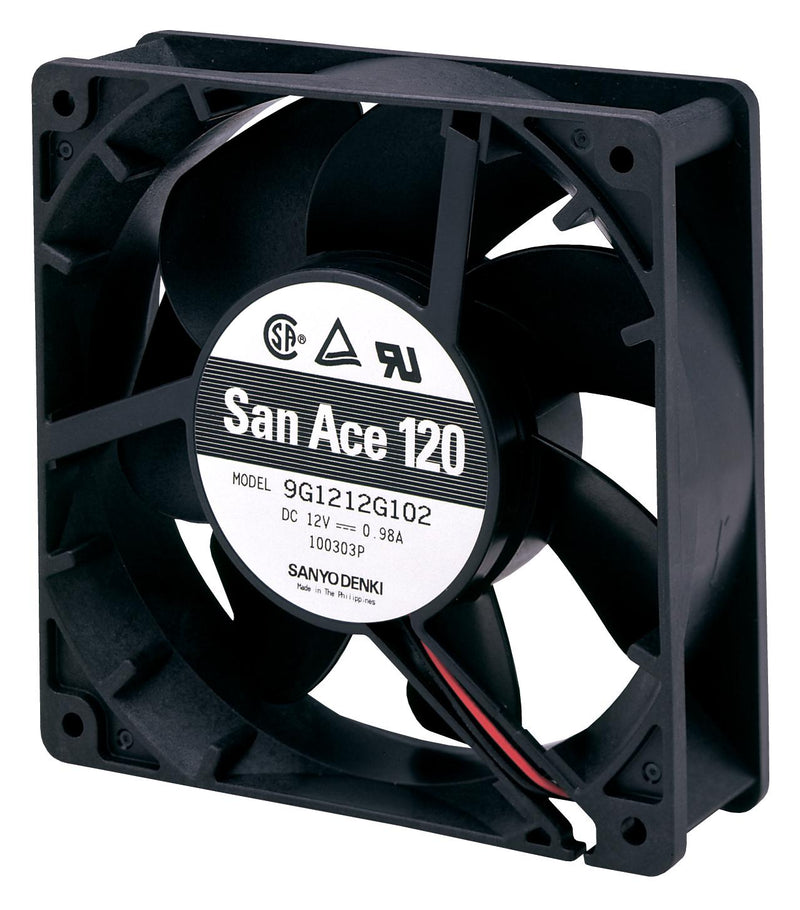 Sanyo Denki 9G1224H1D01 Axial Fan 24 V DC 120 mm 38 99 cu.ft/min 2.8 m&sup3;/min New