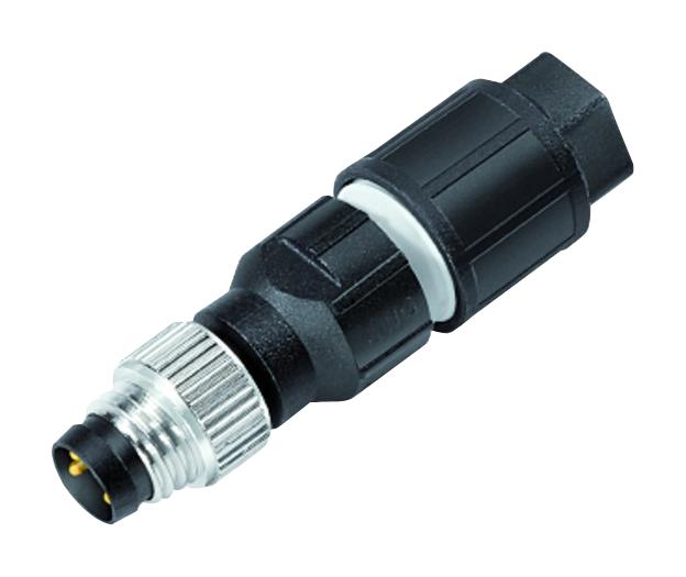 Binder 99-3383-500-04 Sensor Connector 768 Series M8 Plug 4 Contacts IDC / IDT Pin Straight Cable Mount