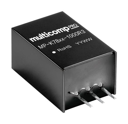 Multicomp PRO MP-K7803-1000R3 DC/DC Converter ITE 1 Output 3.3 W V A MP-K78-1000R3 DC-DC Converters