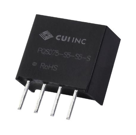 CUI PQS075-S5-S9-S Isolated Through Hole DC/DC Converter ITE 1:1 750 mW 1 Output 9 V 83 mA