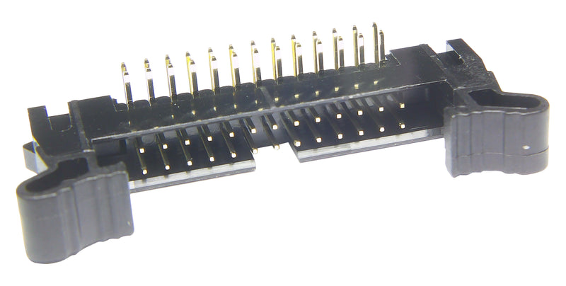 Multicomp PRO MP008670 Pin Header Wire-to-Board 2 mm Rows 26 Contacts Through Hole Right Angle MCP 2MM RA