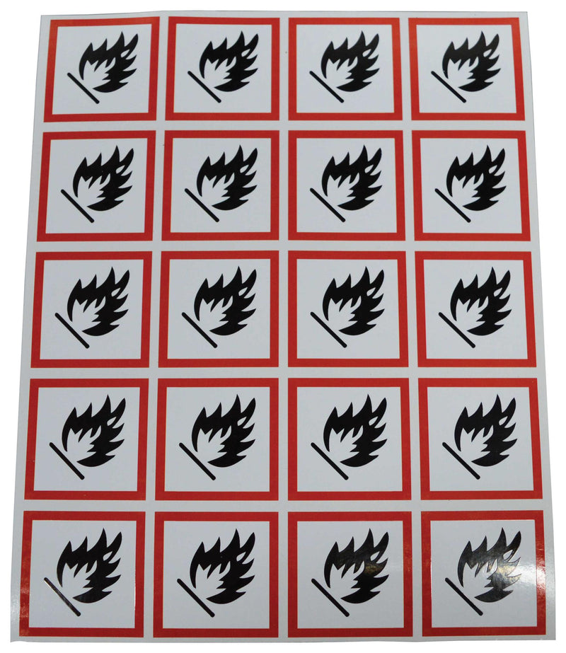 Multicomp PRO MP001258 Label Self Adhesive 40 mm Vinyl Flammable