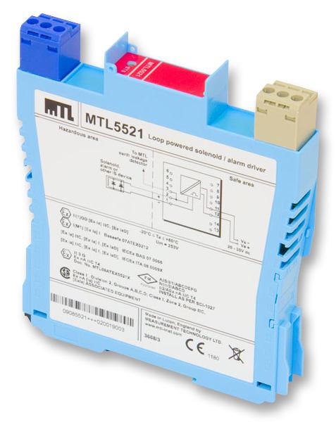 MTL Surge Technologies MTL5521 MTL5521 Isolated Barrier 1 Channels 20 VDC to 35