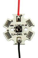 Intelligent LED Solutions ILH-IN01-94SL-SC211-WIR200. IR Emitter Module 1 Chip 940 nm &plusmn; 25&deg; (50&deg;) 1230 mW/Sr 200 mm Red & Black Star PCB