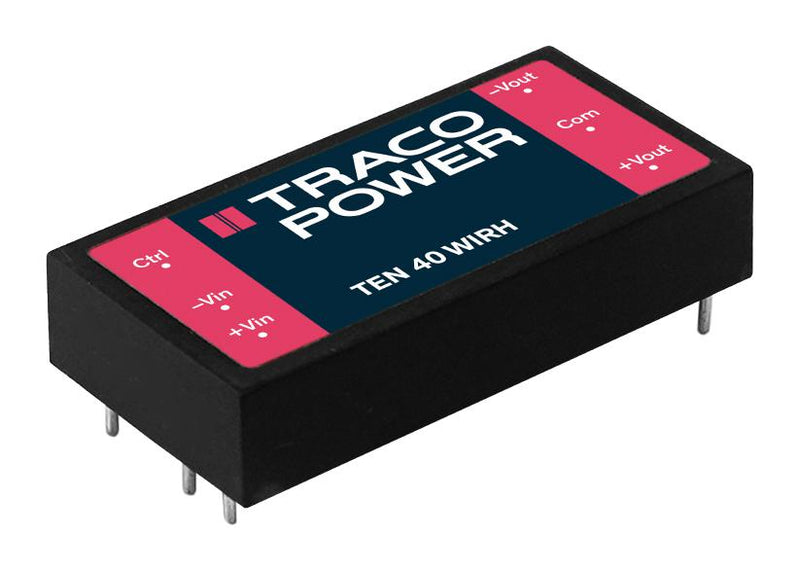 Traco Power TEN 40-11022WIRH Isolated Through Hole DC/DC Converter ITE &amp; Railway 4:1 40 W 2 Output 12 V 1.666 A