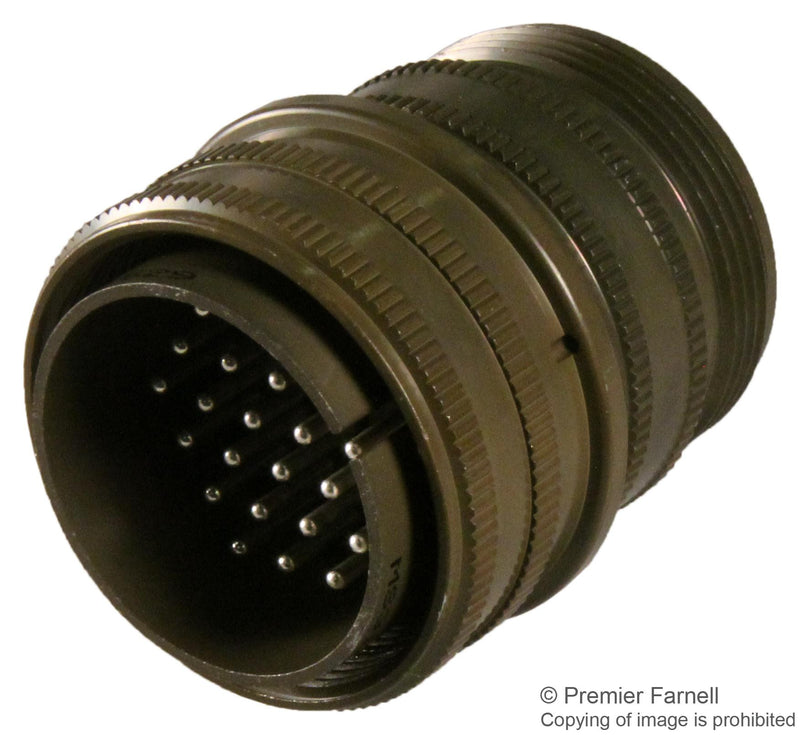 AMPHENOL INDUSTRIAL MS3106A24-28P CIRCULAR CONNECTOR, PLUG, 24-28, CABLE