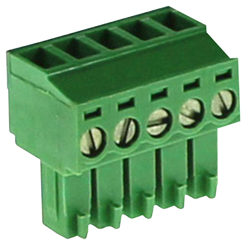 Camdenboss CTB922HE/5 CTB922HE/5 Pluggable Terminal Block 3.81 mm 5 Ways 26AWG to 16AWG 1.3 mm&Acirc;&sup2; Screw 8 A