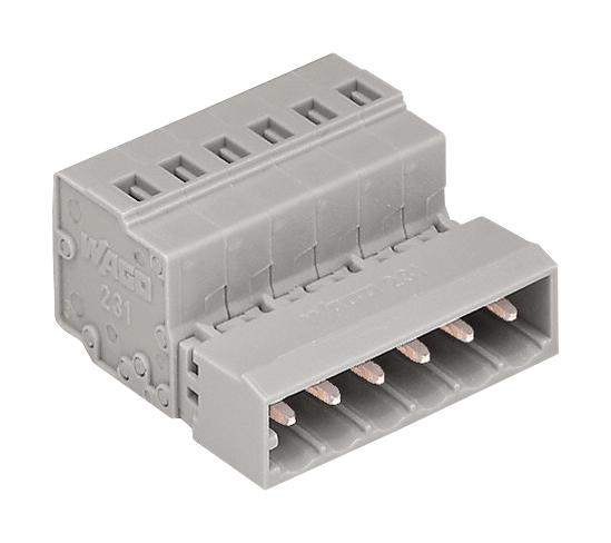 Wago 231-610 Pluggable Terminal Block 5 mm 10 Ways 28 AWG 12 2.5 mm&sup2; Clamp