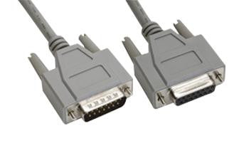 AMPHENOL CABLES ON DEMAND CS-DSDMDB15MF-015 COMPUTER CABLE, D SUB 15 PLUG/RCPT, 15'