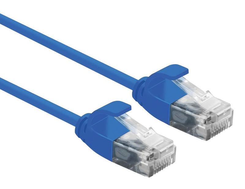 Roline 21.15.3943 Ethernet Cable Cat6a 1 m 3.28 ft RJ45 Plug to Blue