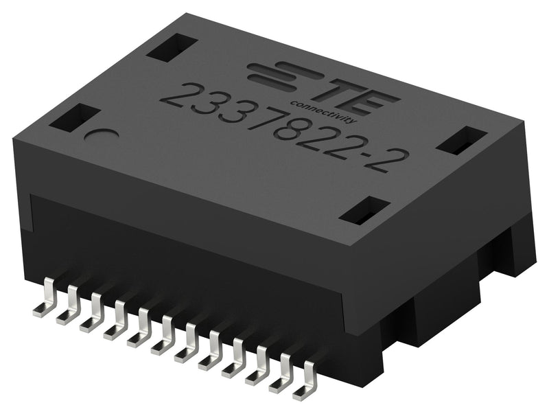 TE Connectivity 2337822-2 2337822-2 Transformer LAN Modular Jack Filter 1 Port 10/100/1000 Base-T -40&Acirc;&deg;C to 105&Acirc;&deg;C Surface Mount