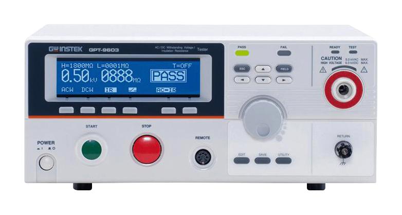 GW Instek GPT-9603 Electrical Safety Tester GPT-9600 Series AC/DC Withstanding Voltage Insulation Resistance