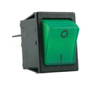 Multicomp PRO MP004422 Rocker Switch 0 I Mark Dpst Illuminated Panel Mount Green