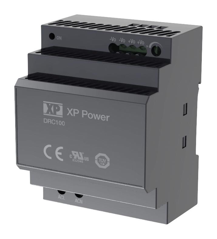 XP Power DRC100US15 AC/DC DIN Rail Supply (PSU) ITE 1 Output 97 W 15 V 6.5 A