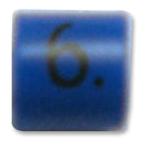 TE CONNECTIVITY 06161606 Wire Marker, Z Type, Push On Pre Printed, 6, Black, Blue, 4.7 mm