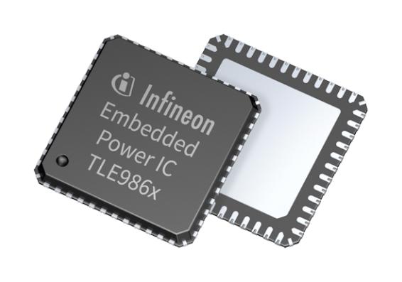 Infineon TLE9862QXA40XUMA1 MCU Application Specific 32 bit 40 MHz 8 KB RAM/256 Program 5.5 V to 27 in VQFN-48