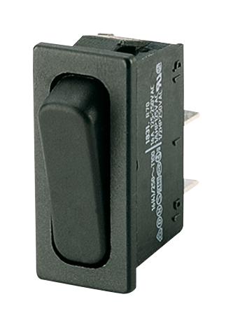 Marquardt 01831.3312-02 Rocker Switch On-Off Spst Non Illuminated Panel Mount Black 1830