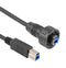 L-COM U3A00017-1M USB Cable 3.0 B PLUG-B Plug 3.3FT