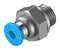 Festo QS-G1/8-4 Pneumatic Fitting Push-In G1/8 14 bar 4 mm Brass QS