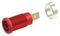 Tenma 72-14184 Banana Test Connector Jack Panel Mount 36 A 1 kV Gold Plated Contacts Red