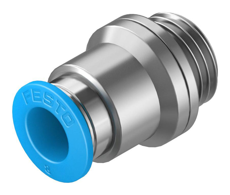 Festo QS-G1/4-8-I Pneumatic Fitting Push-In G1/4 14 bar 8 mm Brass QS