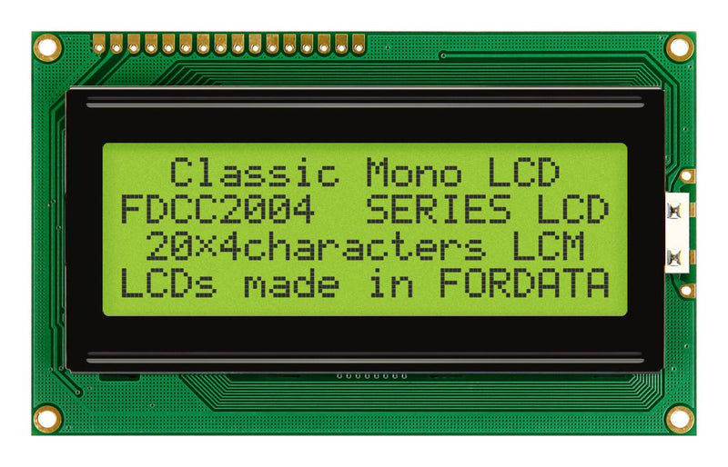 Fordata FC2004B01-FHYYBW-51SE Alphanumeric LCD 20 x 4 5V Transflective