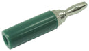 TENMA SPC15246 BANANA PLUG, SOLDER, GREEN