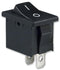 E-SWITCH R1966ABLKBLKFF Switch Rocker Spst 15A 125VAC Black