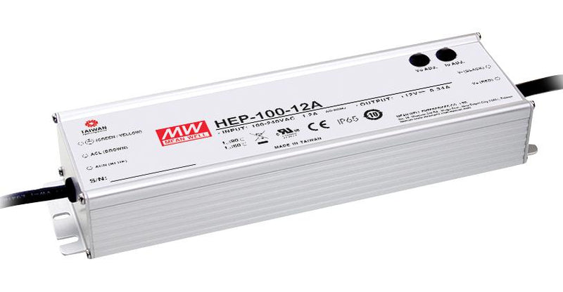 Mean Well HEP-100-24A AC/DC Enclosed Power Supply (PSU) ITE 1 Outputs 96 W 24 VDC 4 A