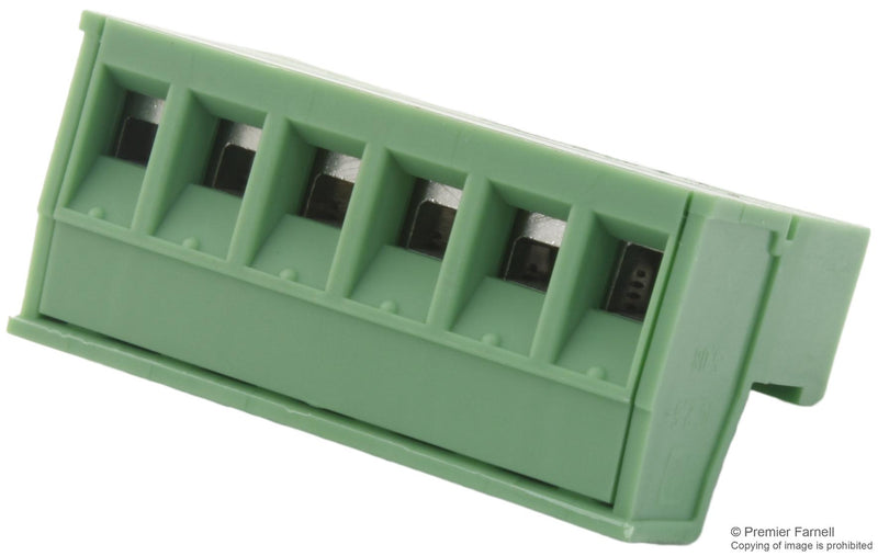 Phoenix Contact IC 25/ 6-ST-508 Pluggable Terminal Block 5.08 mm 6 Ways 24AWG to 12AWG 2.5 mm&Acirc;&sup2; Screw 12 A