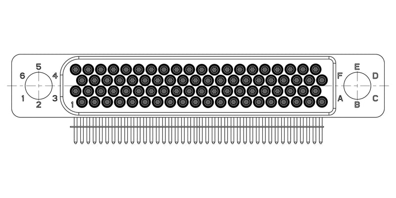 Amphenol Aerospace HDB-D4-080M036X HDB-D4-080M036X Rect Power Conn HDR 80POS 4ROW