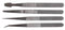 Duratool D02345 Tweezer SET 4PC