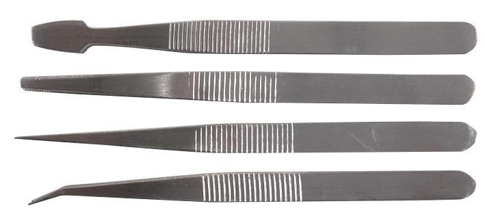 Duratool D02345 Tweezer SET 4PC