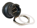 Amphenol Conec 17-200161 USB Adapter w/ Cover Type A Receptacle 2.0 IP67 Copper Alloy New