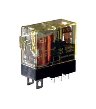 Idec RJ2S-CL-D12&nbsp;&nbsp;&nbsp;&nbsp;&nbsp;&nbsp; Power Relay Dpdt 12 VDC 8 A RJ Series Socket Non Latching New